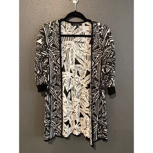 Zozo Black and White Patterned Cardigan